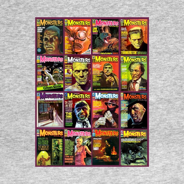 Famous Monsters Collage Series 4 by Starbase79